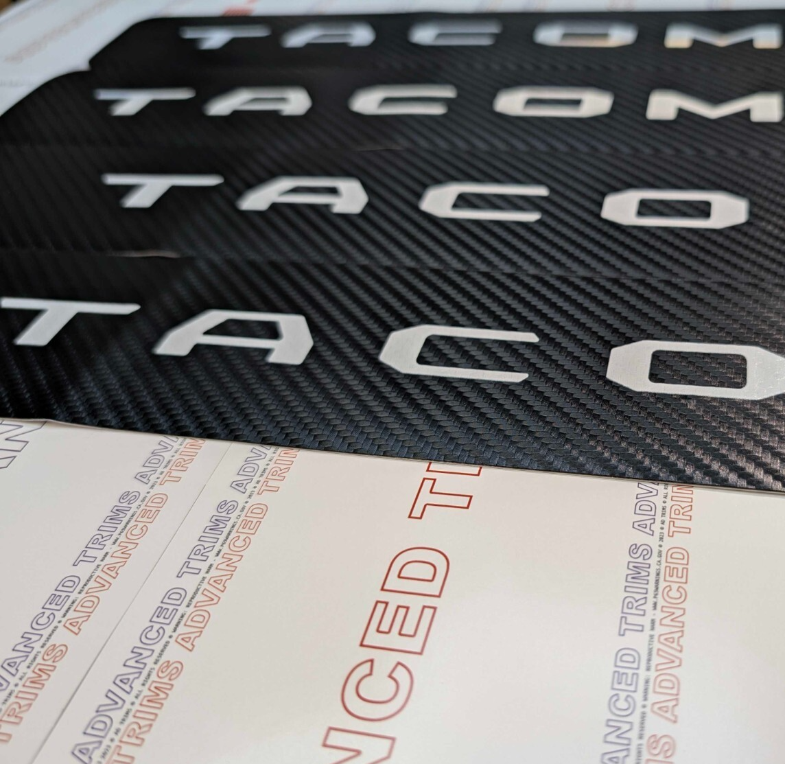 4Pcs Car Threshold Strip Door Plate Sill Scuff Cover Stickers for TACOMA