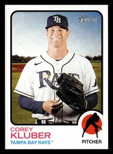 Corey Kluber 2022 Topps Heritage #571 Tampa Bay Rays Buy10get5FREE