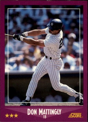 A0417- 1988 Score Baseball Card #s 1-250 +Rookies -You Pick- 10+ FREE US SHIP - Picture 1 of 501