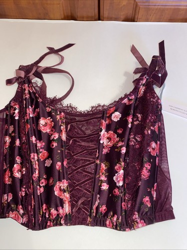 Victorias Secret corsetto floreale taglia small Dream Angels fiocchi femmina ragazza S-DD - Foto 4 di 5