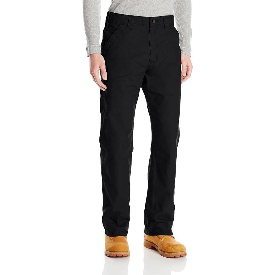 Calça Carhartt Masculina Clássica Ajuste Solto Lona Perna Reta Utilitária Calça de Trabalho