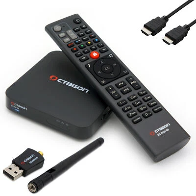 OCTAGON SX988 4K UHD IP H.265 HEVC IPTV Smart TV Set-Top Box + 600 Mbit/s Wi-Fi