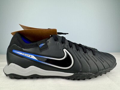 Mens Size 6.5 Nike Tiempo Legend 10 Pro TF LV5 Black/Hyper Royal