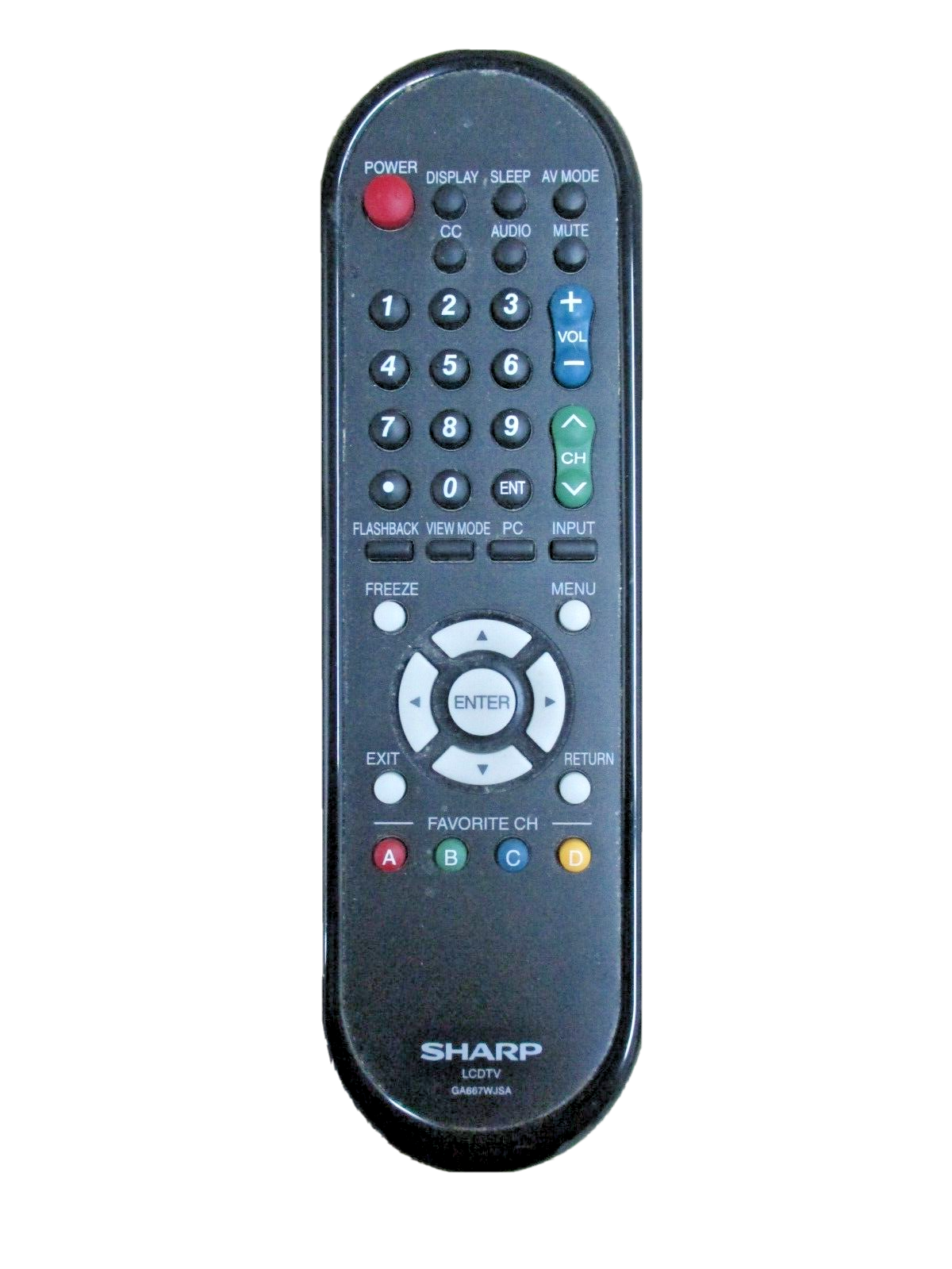 Sharp Model GA667WJSA ORIGINAL LCD TV Remote Control Unit Tested