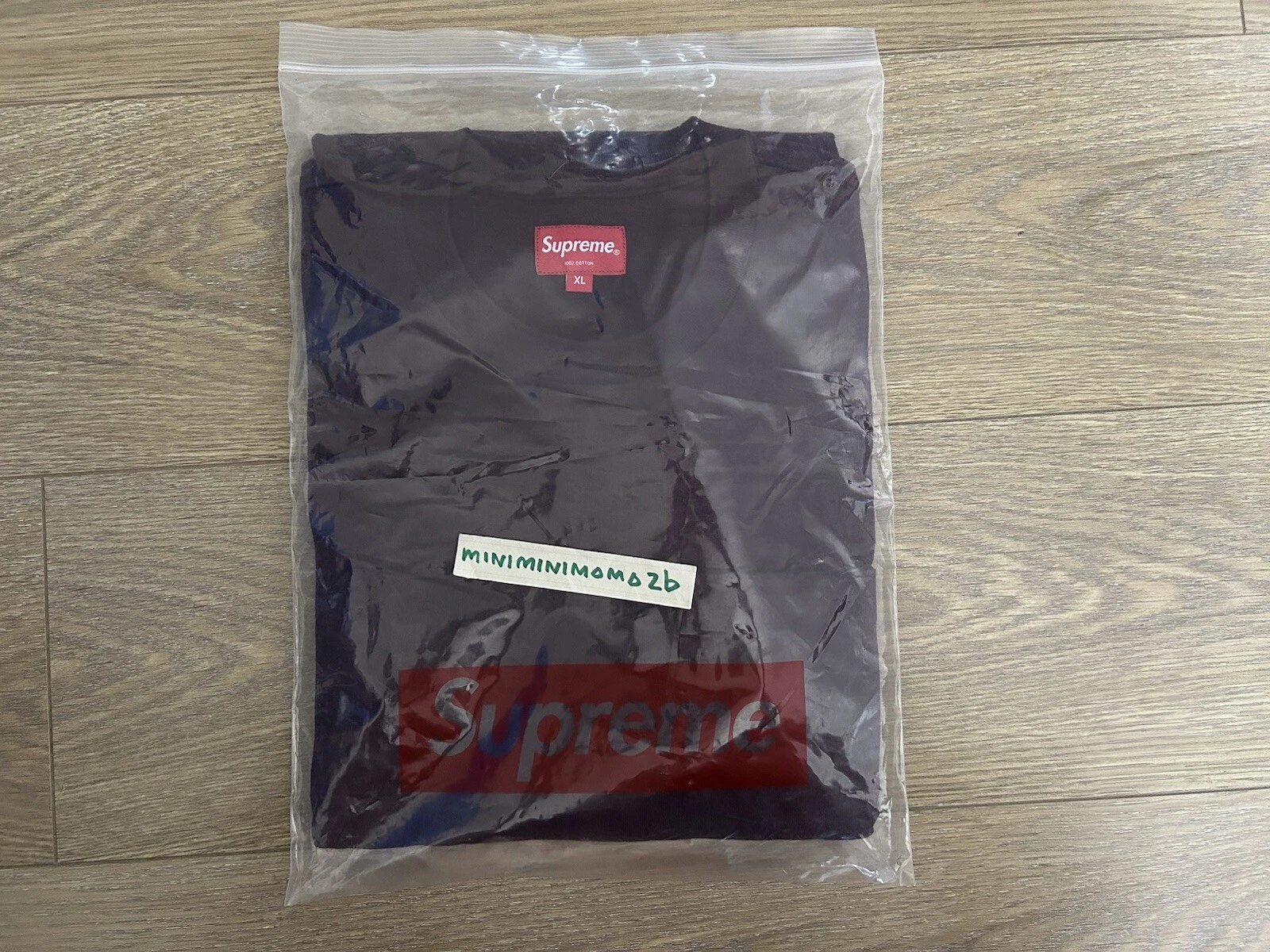 Neuf Supreme Pocket Tee FW17 XL Bourgogne LS