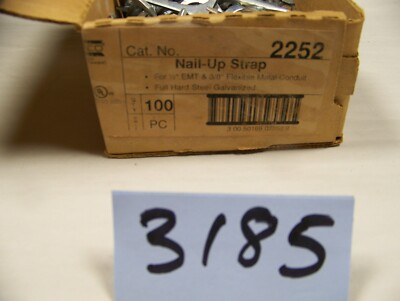 RACO 2252 NAIL-UP STRAPS, LOT OF 197 PCS (ITEM #3185)