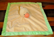 Duck Lovey Yellow Green Ducky Security Blanket Plush Baby Unisex