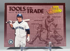 2002 Playoff Absolute Memorabilia Bret Boone Tools of the Trade Gold Card TT-28