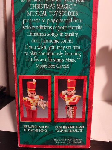 Vintage Christmas Magic Toy Soldier 1993 Animated Trendmasters Doesn't Move VTG - Picture 11 of 19