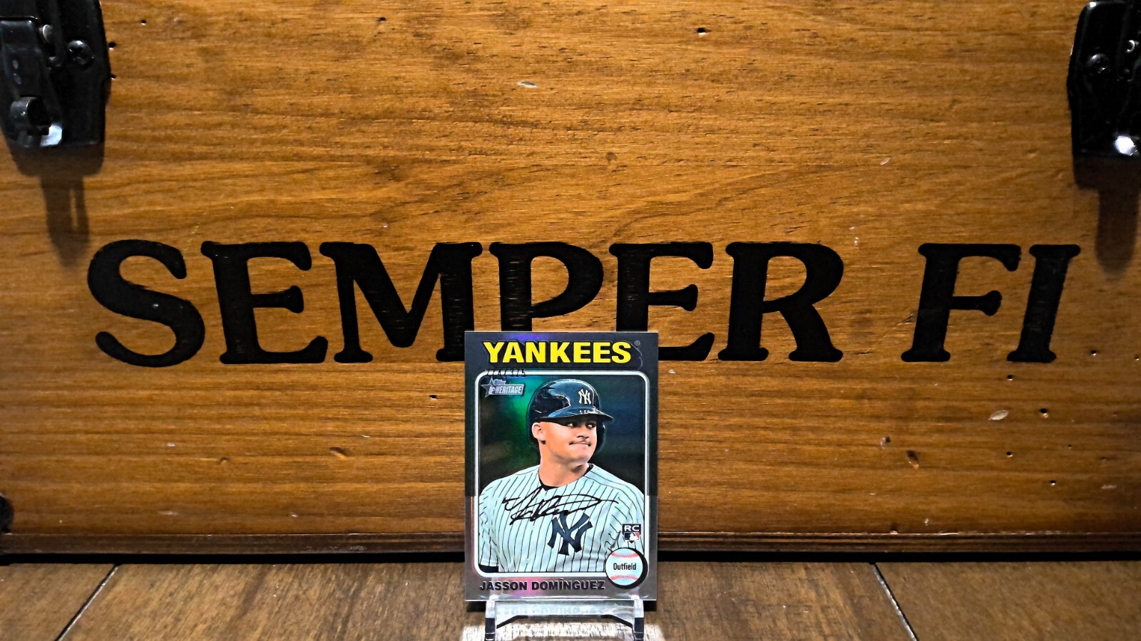 Jasson Dominguez (RC) Chrome Silver Refractor #'d 274/375 2024 Topps Heritage