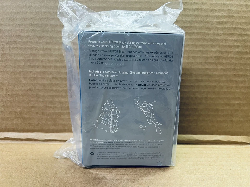 GoPro Protective Housing for HERO8 Black AJDIV-001 Waterproof 196 ft NEW SEALED - Image 2 of 4