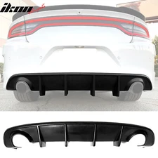 Fits 15-23 Dodge Charger SRT & Scat Pack MDP Style Rear Bumper Lip Diffuser PU