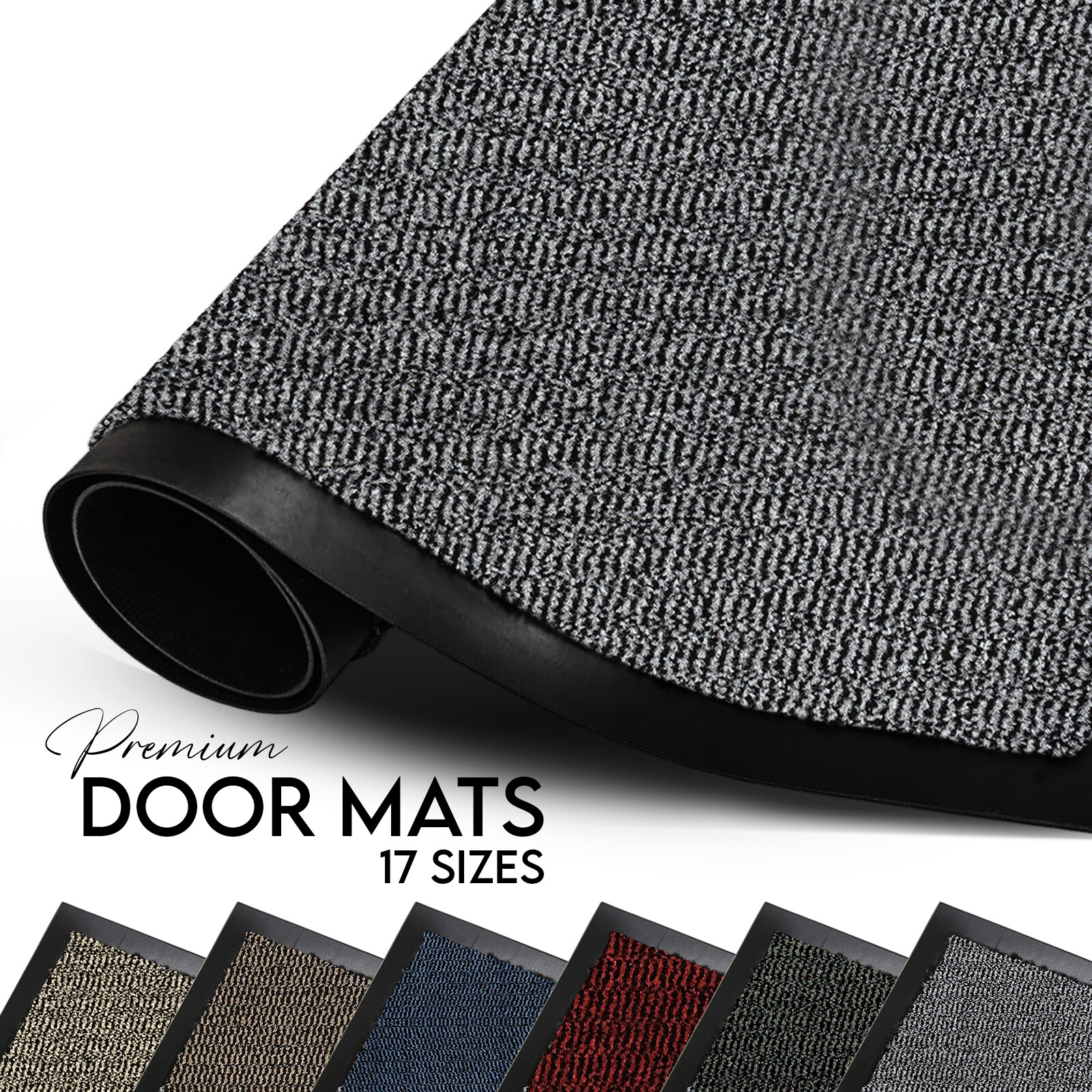 Heavy Duty Non Slip Rubber Back Barrier Door Mat Kitchen Floor Mats