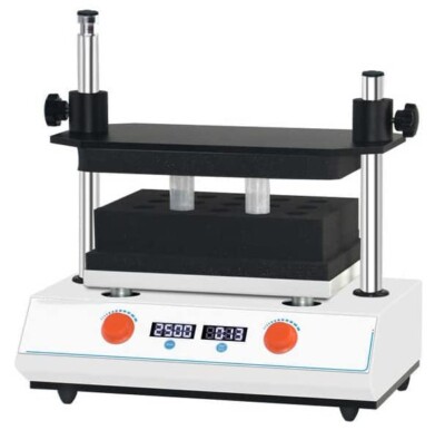 Lab Vortex Mixer Multi-Tube Vortexer Mixer Shaker Device with Foam Rack 50xφ14mm