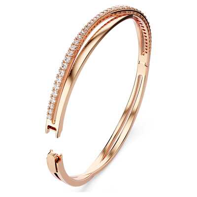スワロフスキー hyperbola バングル 5620552 ブレスレット Swarovski Hyperbola Bracelet White, Rose Gold-Tone Plated 5620552