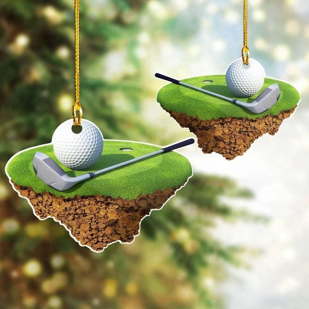 Golfing Christmas Ornament  Golf Club Christmas Ornament  Golfer Ornament Gift