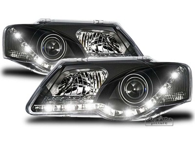 Spotlight LED Lu For Mini De Zi Suite For VW Passat B6 3C 2005-2010 Negru Tuning D