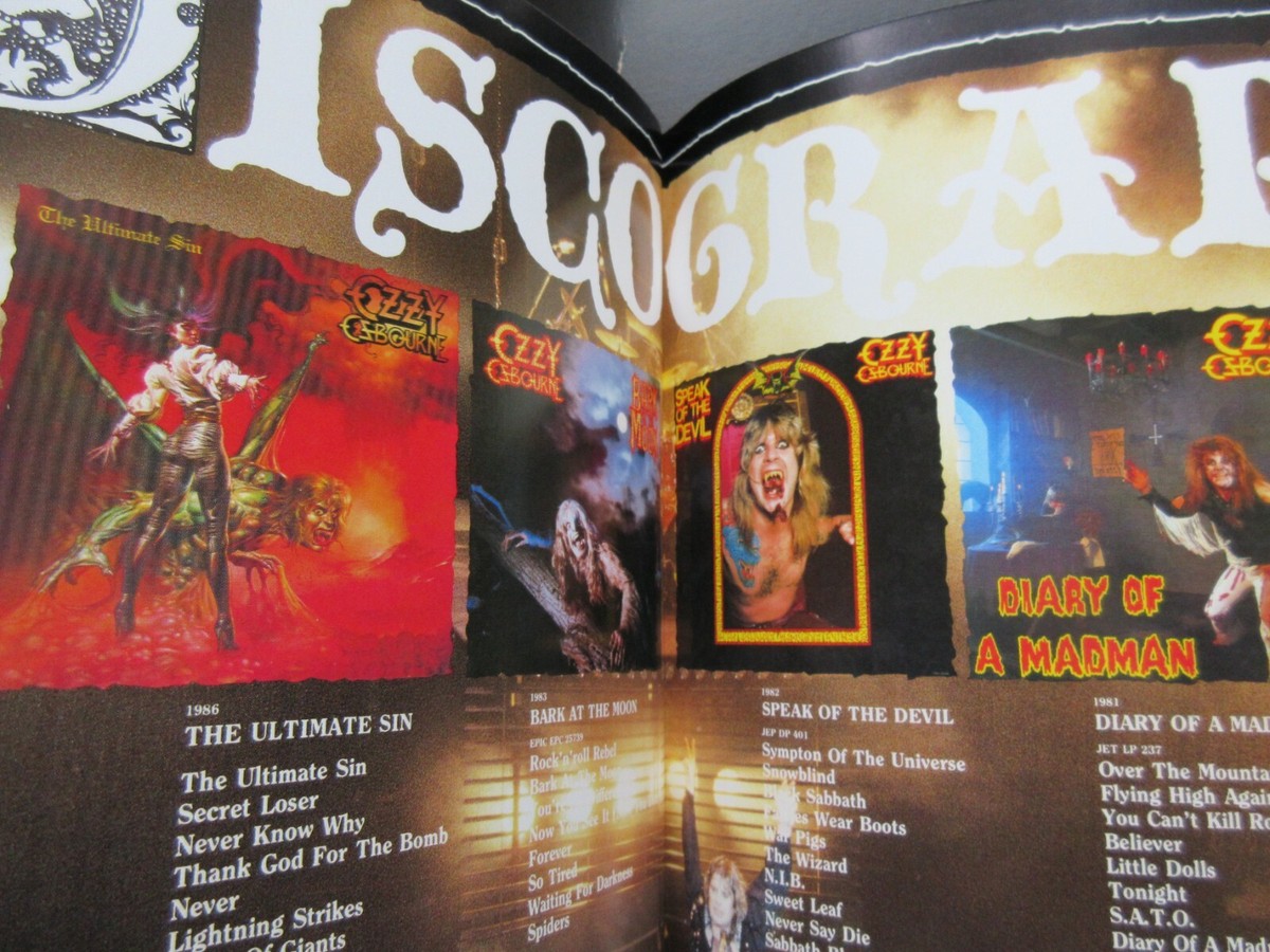Ozzy Osbourne 1986 Japan Tour Book Program w 2 Promo Osaka