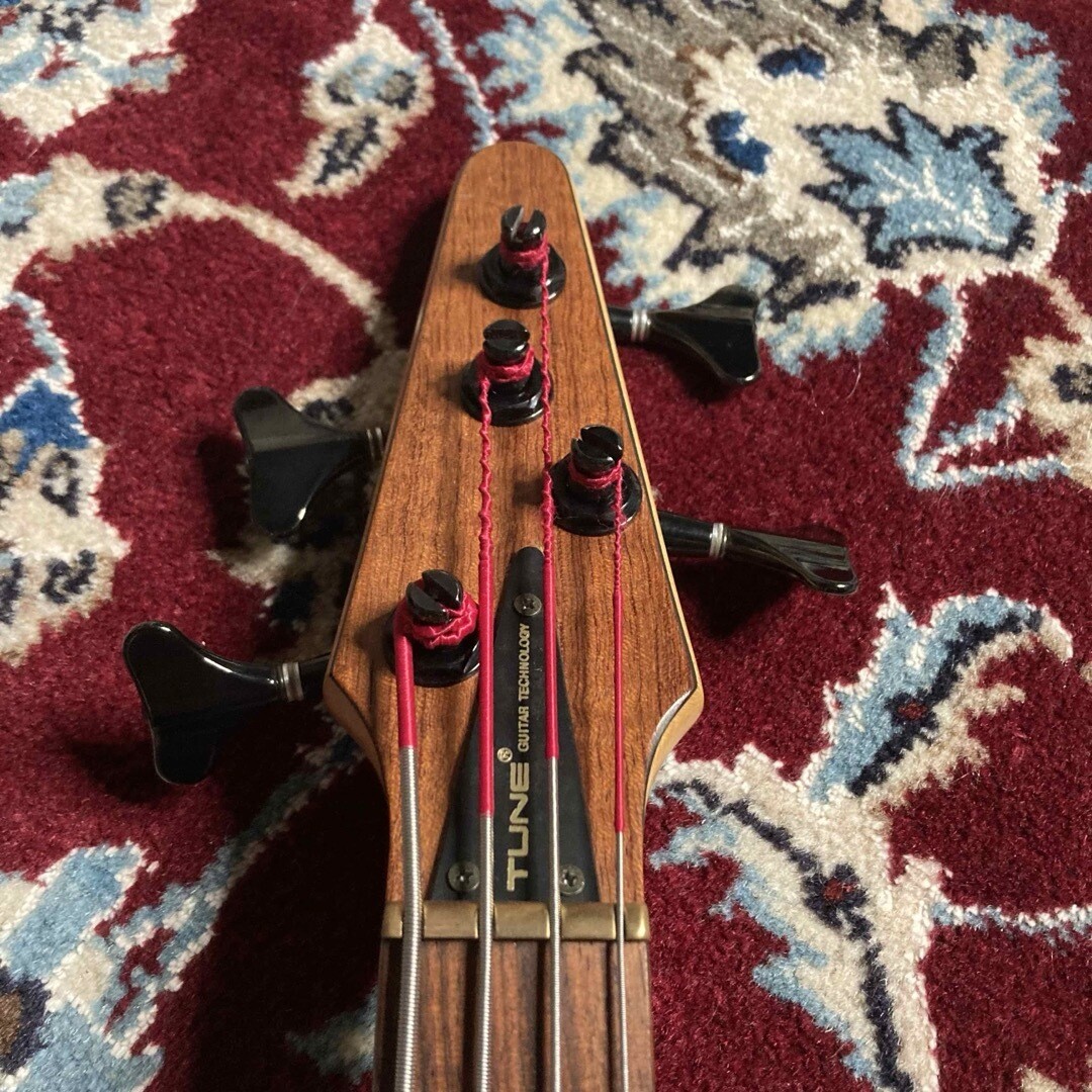 Electric Bass Guitar Tune TB-4 Brown S/N 808222 with Soft