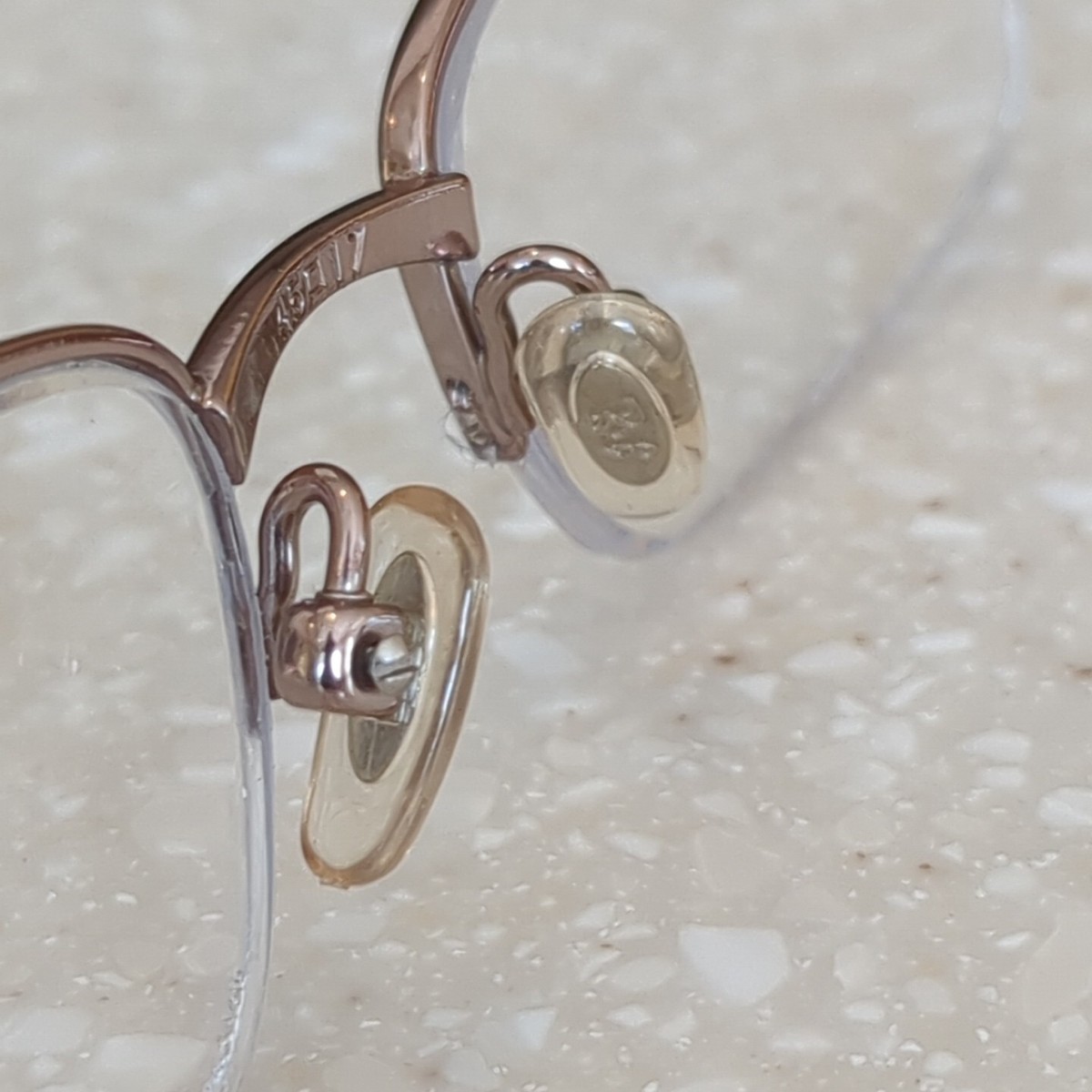 Ray-Ban RB1002T 3012 Half-Rim Kids Eyeglasses Frame Gold 