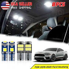 8x Interior LED Light Bulbs Glove box Trunk For FORD Mustang 2015 2016-2023