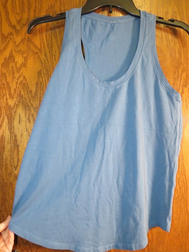 Lululemon 8 Love Tank Top Utility Blue Pima Cotton EUC! Beautiful!