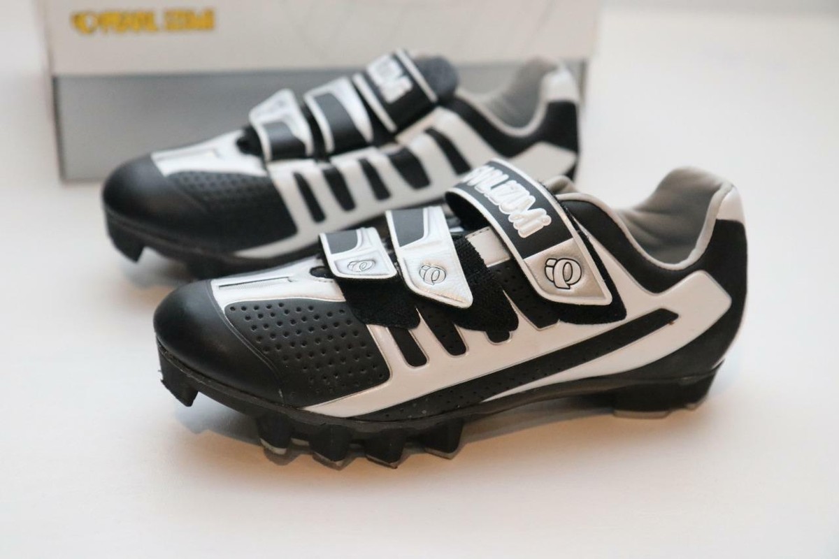 Pearl Izumi Octane SL MTB Bike Shoes 38.5 6 7 SPD Black White