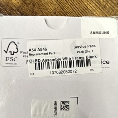 Samsung OLED OEM Service Pack Display Assembly w/ Frame for Galaxy A54 5G