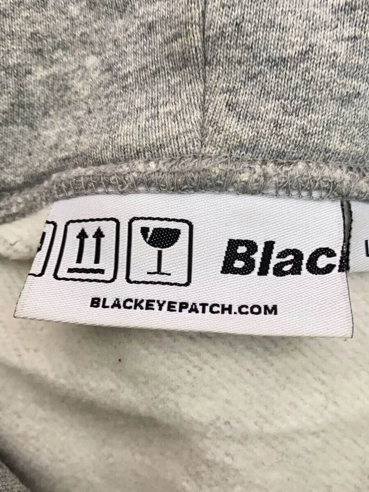 Sudadera con capucha Blackeyepatch × Answer L algodón GRIS lisa Foto 3 de 4