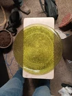 Anchor Hocking Avocado Soreno Green MCM Large Round  14" Platter Vintage