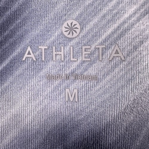 Athleta Legging Sz M Yoga Capri Pants Cross Training Silver Running Black - Picture 9 of 10