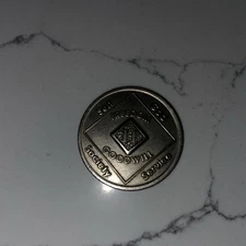 NARCOTICS ANONYMOUS 2 YR WSO 1991 DIAMOND NA BACK RECOVERY CHIP MEDAL COIN TOKEN