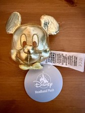 NEW 2026 Disney Parks Create Your Own Headband GOLD Mickey Mouse Plush