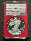 2018-S $1 SILVER AMERICAN EAGLE NGC PF70 Early Releases RED EAGLE : 08133