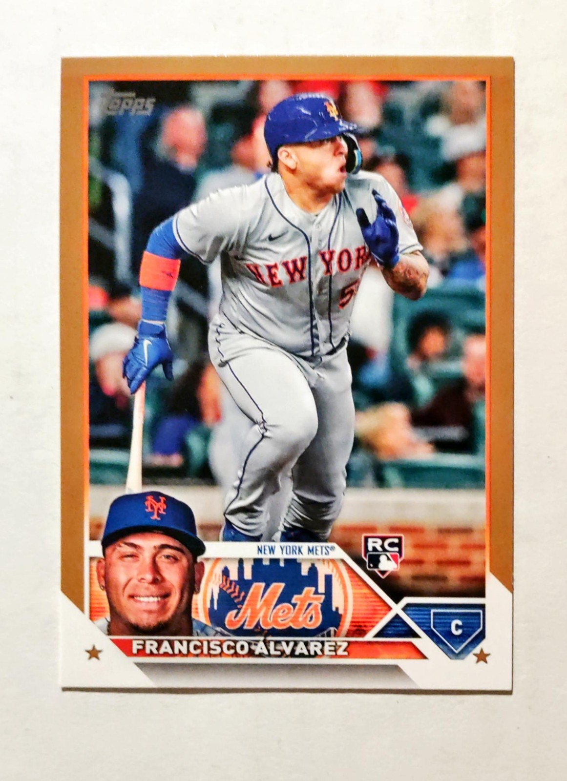 Francisco Alvarez 2023 Topps RC #644 Rookie GOLD BORDER 0329/2023 Series 2 z21