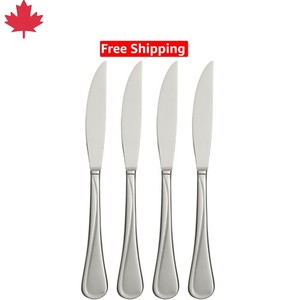 Ensemble de luxe 4 Couteaux de steak - Lave-vaisselle sans danger, Miroir poli, Acier inoxydable