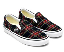 Vans Classic Slip-On Plaid Check Navy VN000EACBX9 Unisex Men 5 Women 6.5 NIB