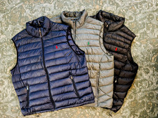 Polo Ralph Lauren Men'sDown Puffer Vest XXL-Blue, Gray, and Black. Can separate