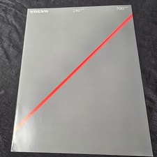 Vintage 1985 Volvo 240 & 700 Series Sales Brochure Catalog 740 GLE Turbo 760