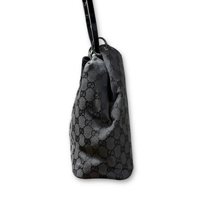 Gucci Tom Ford Era Vintage GG Canvas Bucket Bag Charcoal Gray 