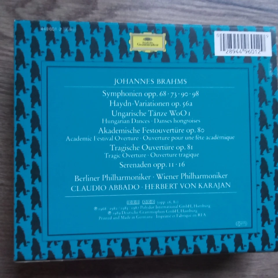 Johannes Brahms - Complete Edition Vol. 1: Orchesterwerke - 5CD BOX - Bild 2 von 2