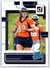 2022 Donruss #385 Greg Dulcich RC - Denver Broncos