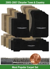 Custom Ultimat Mat Set for '05-07 Chrysler Town & Country w/Logo (3 pieces) #IEO