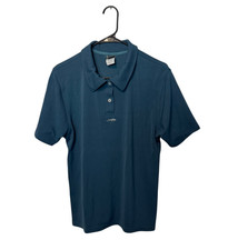 Oakley Software Polo Shirt Mens Blue Vintage Made in USA TAGGED XL FITS SMALL