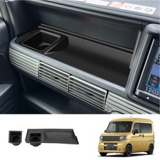 Almohadilla de taza de agua para panel de consola central de tablero delantero ABS negro para Honda N VAN
