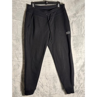 DKNY Sport Womens Black French Terry Jogger Sweatpants Size M DP0P3037