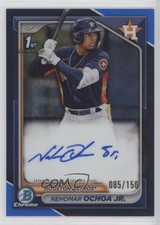 2024 Bowman Chrome Prospect Blue Refractor 65/150 Nehomar Ochoa Jr Auto 11s9