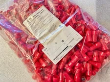 Lot 500pcs TE Wire Connectors, Twist-on Splice 22-6 AWG, Red Nuts