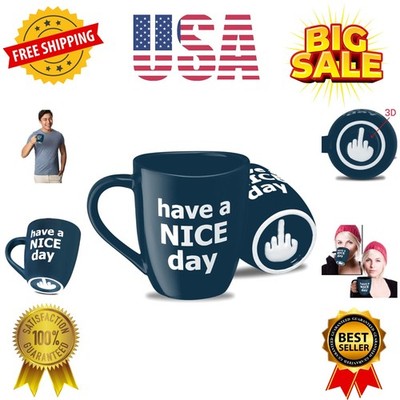 Have a Nice Day Funny Coffee Mug, Funny White Elephant Gifts for Adults, Gag ...