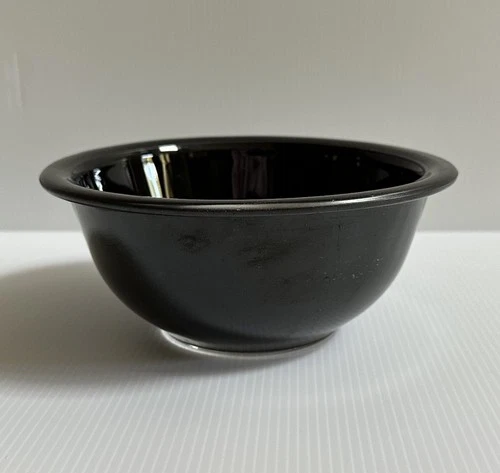 Vintage PYREX Black # 322 Clear Bottom Glass Nesting Mixing Bowl